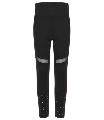 Tombo Kids Panelled Leggings - BLK - 45511
